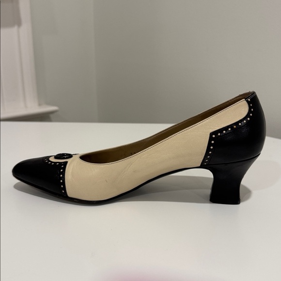 St. John Black and Cream Heels